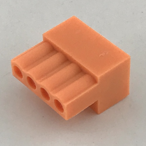 Bloques terminales de ajuste de 3.96 mm a naranja femenina