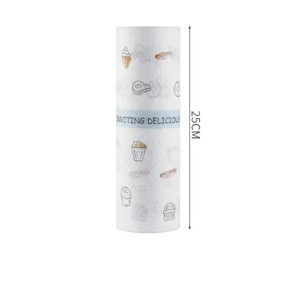 Disposable Kitchen Fabric Printed Lazy Rag Dish Towels for Cleaning and Dishwashing