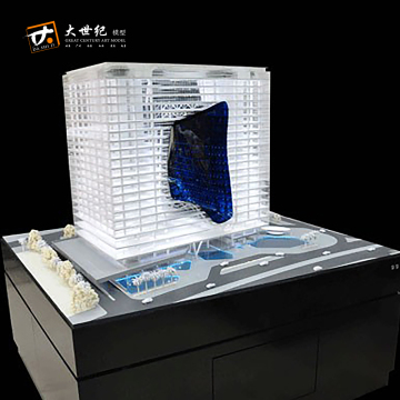 Construction project building scale office model