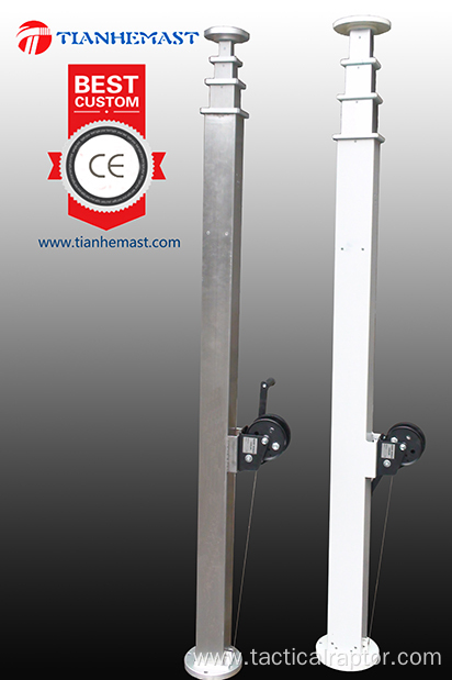 5.8meter Manual winch mast