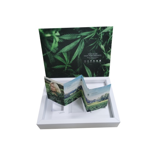 White magnetic cosmetic paper box with paper tray