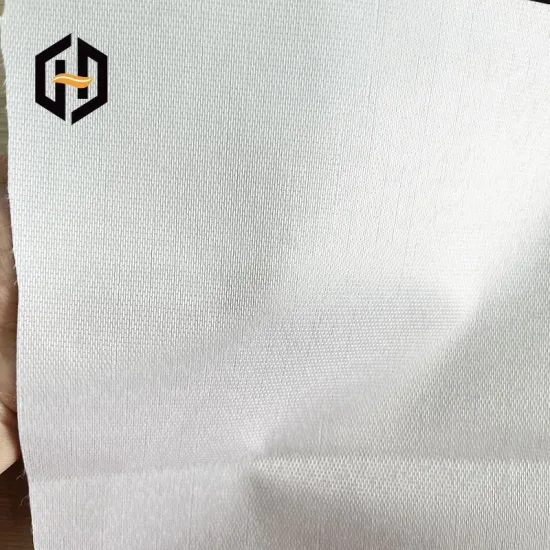 Polyester backing mesh greige fabric for table cloth