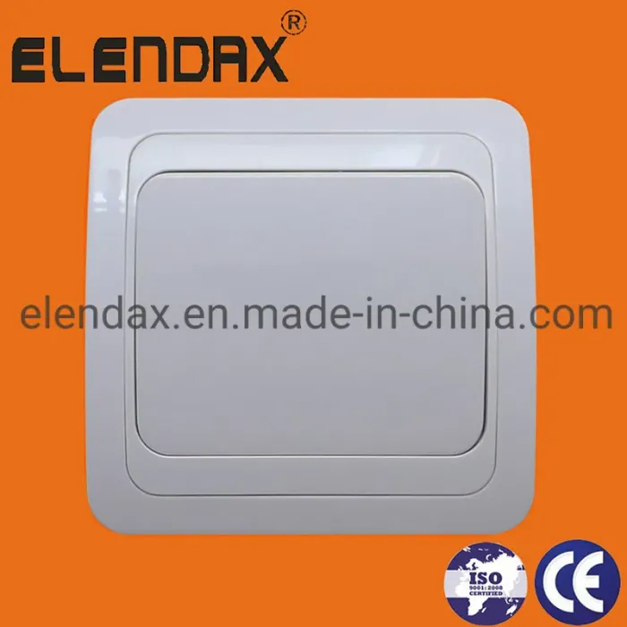 Sakelar Tombol Dinding Putih Elegan (F2001)