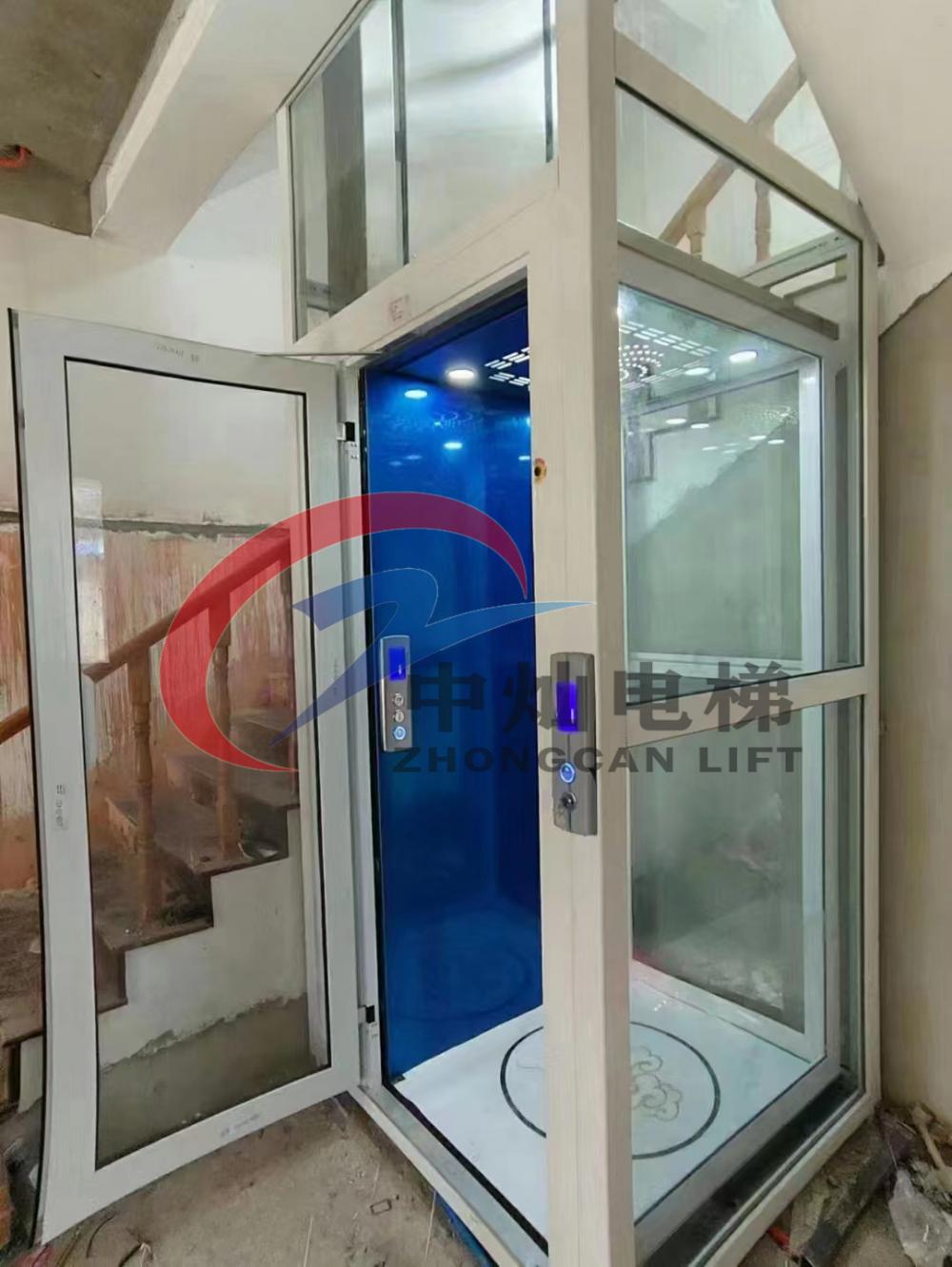 Mini ascensor hidráulico interior al aire libre