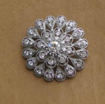 rhinestone sparkle wedding brooches