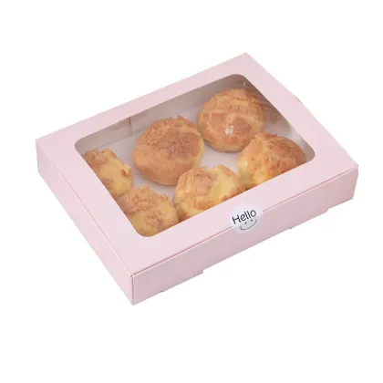 egg yolk shortcake box with window
