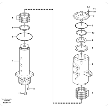 EC750/900 Center Joint Assembly 14588813