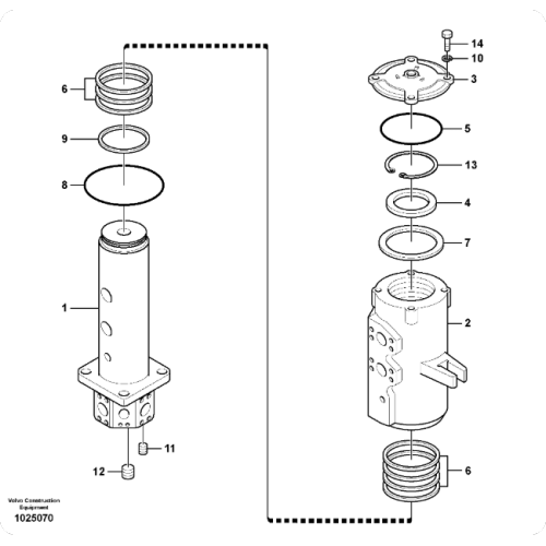 EC750/900 Center Joint Assembly 14588813
