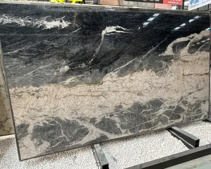 Wholesale Luxury Italian Grey Stormy Marble Slabs for Bathroom and Floor Designs
