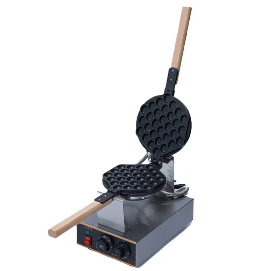 Electric Stainless Steel Digital Temperature Control Egg Cake & Bubble Waffle Maker - Nonstick Baker Machine