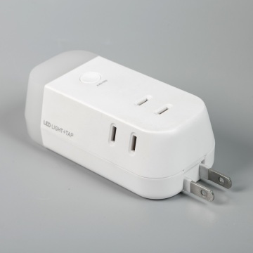New Arrival Foldable Socket Plug Extender with Built-in Battery: Power Plug Wall Extension & Bedside Light