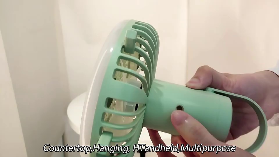 Household Ceiling Fan Rechargeable Fans with Night Light