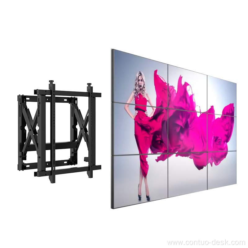 Adjustable Push In Pop Out Video Wall Mount Bracket Led Lcd Tv Mount Articulating For 30-70 Inch Flat Screen