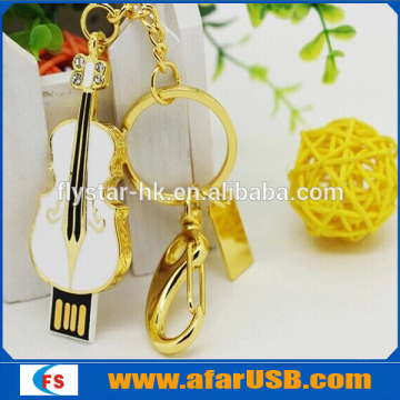 Best seller Custom violin shaped Usb Flash Drive