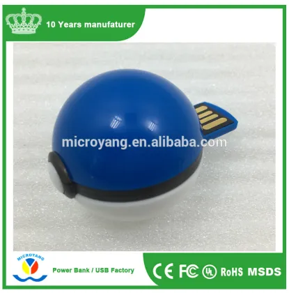 High speed attractive cheap design free usb flash drive sample pokemon go ball usb flash drive