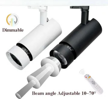 35W Focus Adjustable Led Track Light  Dimmable With Remote control