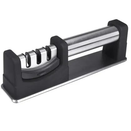 Home Kitchen Abrasive Tools: Three-Stage Knife Sharpener