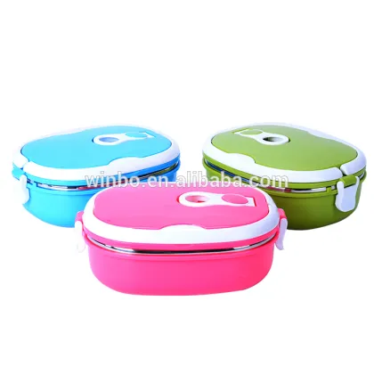 Thermos Lunch box with microwave and silicon cover