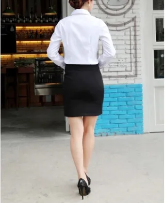 Women's white dress shirt