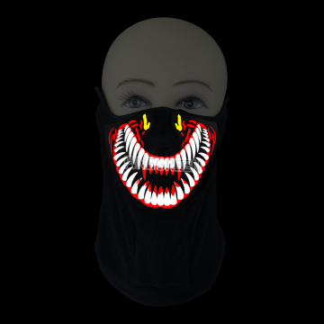 2021 Newest Luminous LED Mask with Multi-Lighting Colors and Equalizer Design, No Hole in Nose