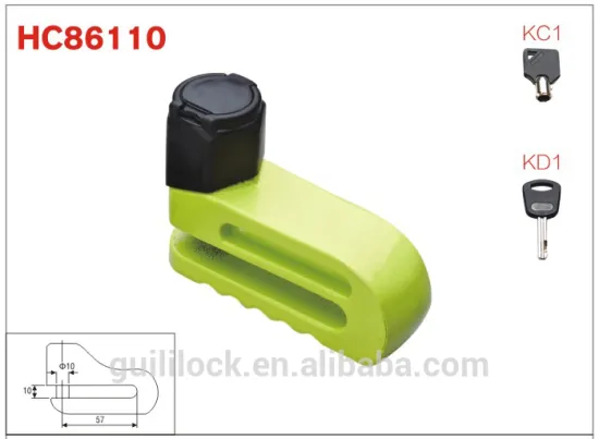 HC86110 anti-theft cilinder motorcycle lock set