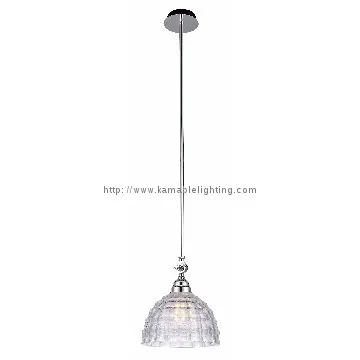 Transparent Elegant Simplicity Glass Steel Pendant Lighting