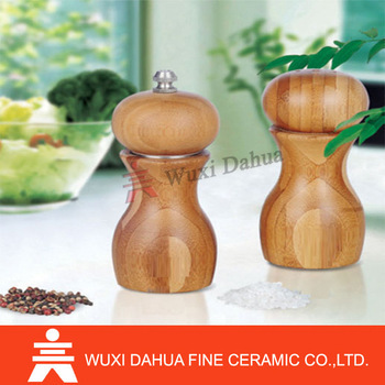 Unique Design High Quality bamboo salt and pepper mill