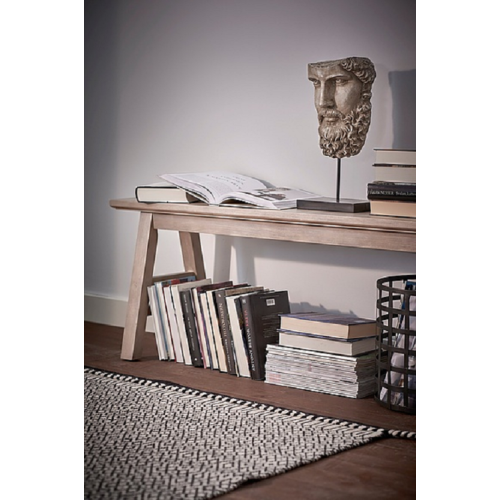 Retro Wood Stool Ottoman Home Dining Table Bench