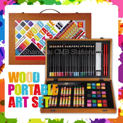 Wood painting art set for kid Gallery Studio