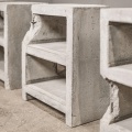 Triple Raw Cement Konfigurowalny betonowy stół