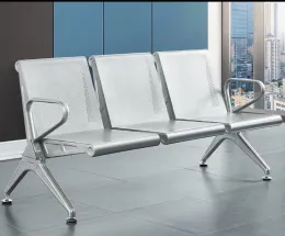 3-Seater Stainless Steel Waiting Chair