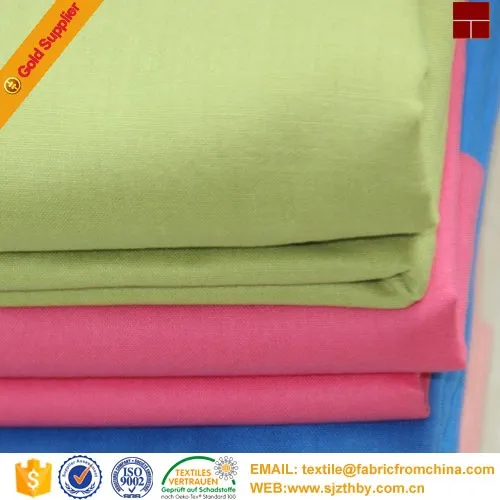 2016 hotsale dyed plain polyester cotton fabric man t-shirt textile