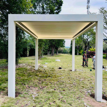 Smart Electric Aluminum Bioclimatic Pergola with Sun & Rain Protection