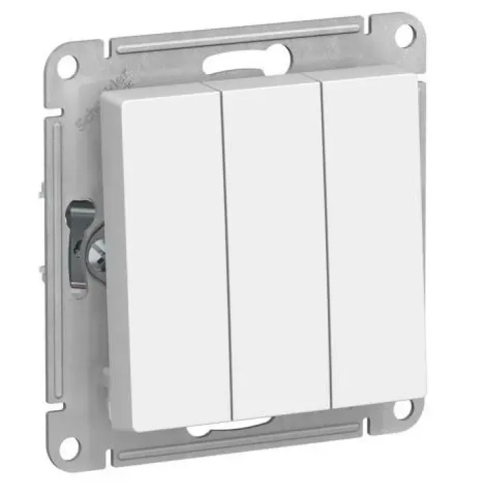 Sakelar Listrik 10A 2 Gang Putih untuk Lampu