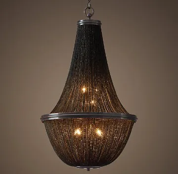 Bronze Chainmail 21\" Chandelier light in special design