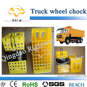 Yellow Plastic Wheel Chock for Truck