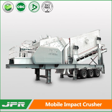 Mobile crushing station with high efficiency, mining stone crushing