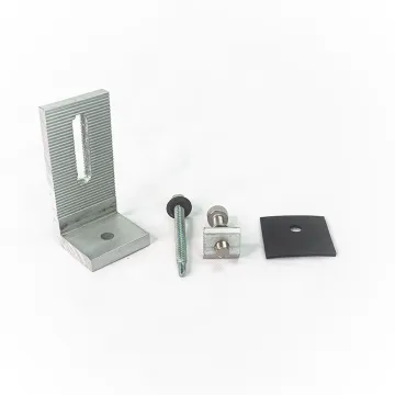 Aluminum Angle Roof Mounting Brackets for Solar Panel Systems - L Feet