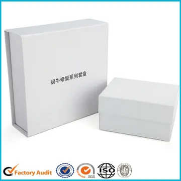 High End Skincare Packaging Box with Flocking