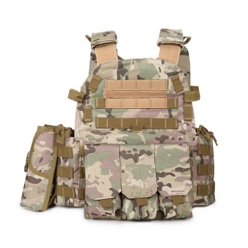 Sturdyarmor Tactico Black Camo Plate Carrier Tactical Vest