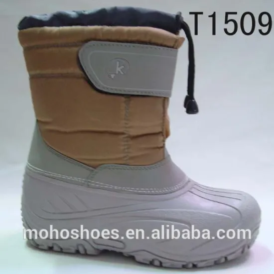 Winter Snow Boot for Kids Waterproof Boots Silver