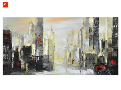Abstract Big City Vibe Wall Art