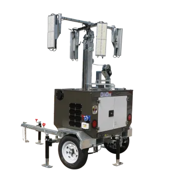 Diesel light tower for emergency lighting
