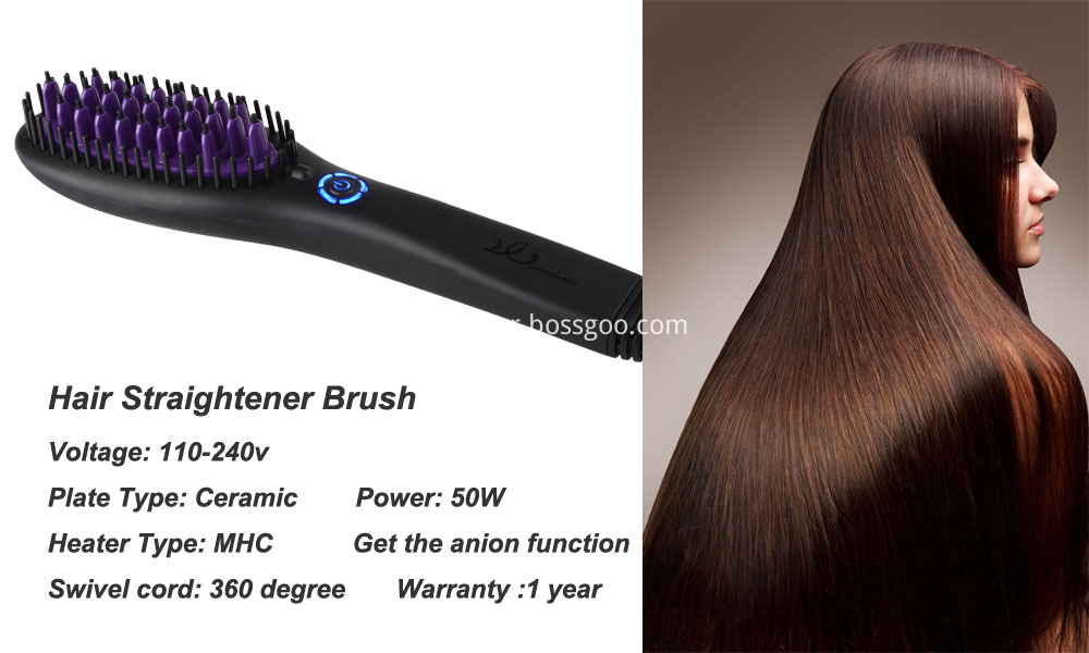 Hair Straightening Ionic Brush