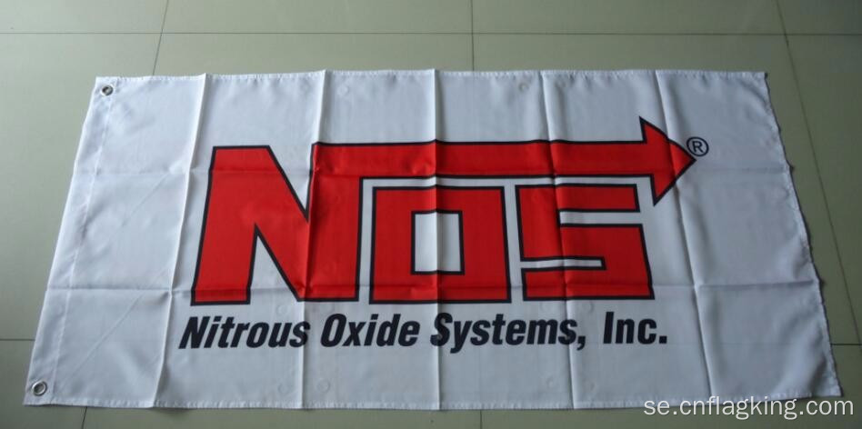 NOS-flagg Nitrous Oxide System-banner 90X150CM storlek 100% polyster