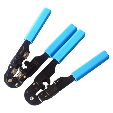 RJ45 Crimper Tool: RJ11/RJ45 Crimping, Cutting, Stripping Pliers for 6P/8P LAN Cables