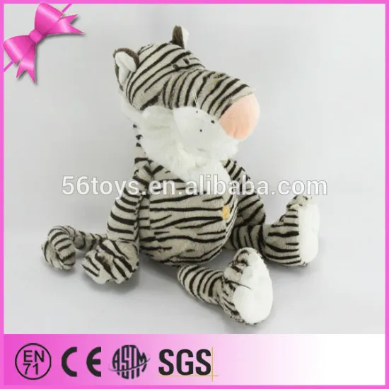 Factory price custom animated stripe tiger soft toy