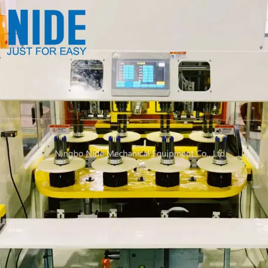 Automatic stator winder motor coil winding machine