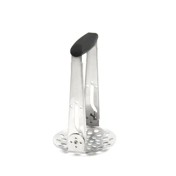 Stainless Steel Potato Masher and Vegetable Squeezer: Efficient Kitchen Tool for Smooth Purée