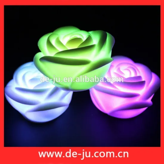 Transparent Plastic Holiday Rose Gift Flower Lights